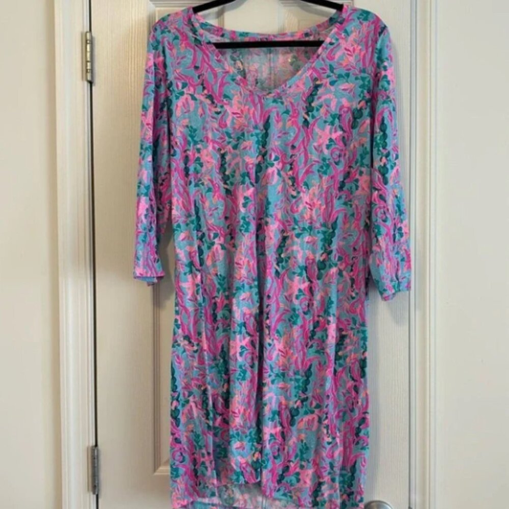 Lilly Pulitzer Tessa Dress in Multi Seaweed Samba XL - Picture 3 of 4